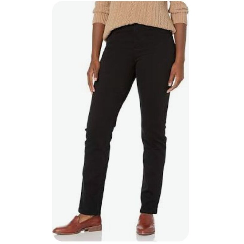 Gloria Vanderbilt Black 'Amanda' Jeans, Womens 18